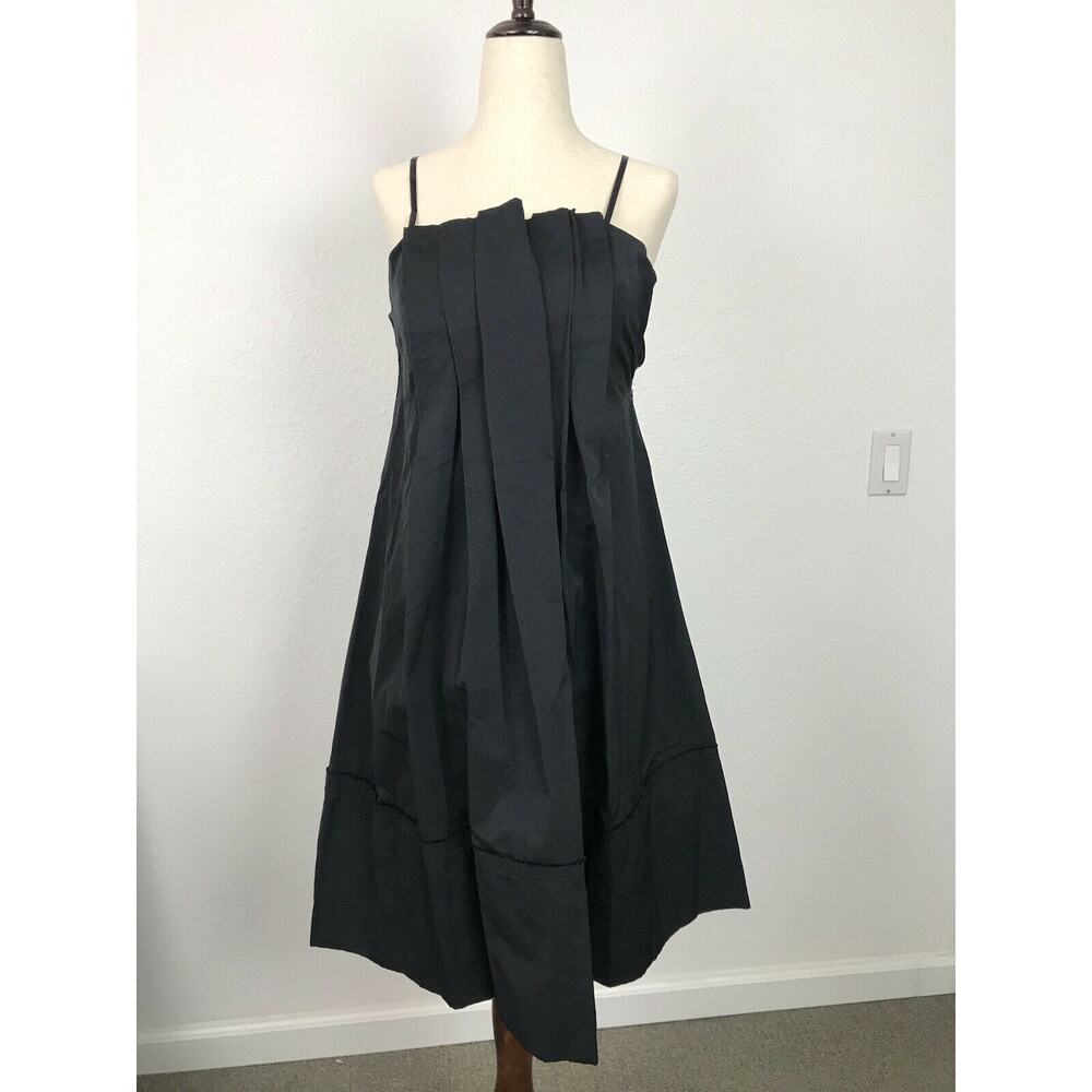 Max Azria Pleated A-Line Mini Tank Dress